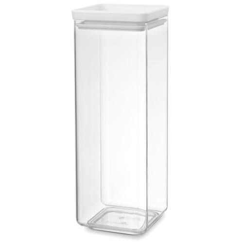 2.5L Light Grey Brabantia Tasty+ Stackable Square Canister