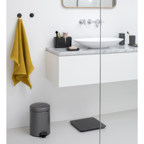 Dark Grey Brabantia Towel Hook Set of 2 Lifestyle