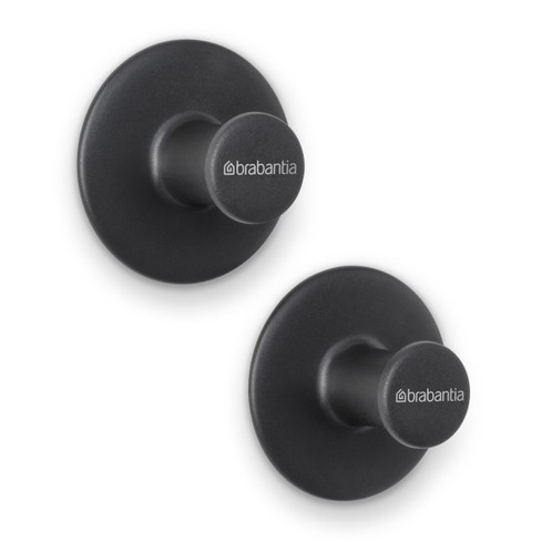 Drak Grey Brabantia Towel Hook Set of 2