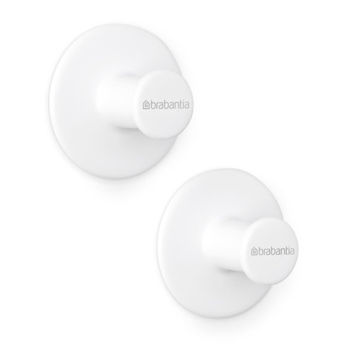 White Brabantia Towel Hook Set of 2