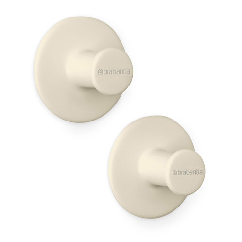 Soft Beige Brabantia Towel Hook Set of 2