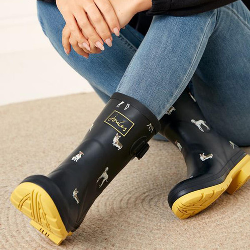 Joules Womens Molly Welly All over dog Lifestyle