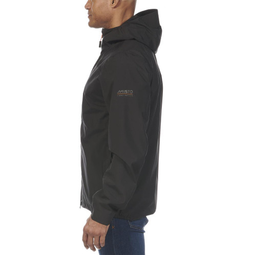 Black Musto Land Rover Mens Lite Rain Jacket