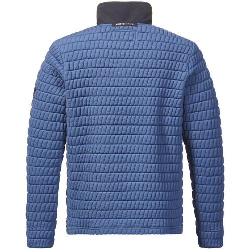 Marine Blue Musto Mens Snug Pullover Rear