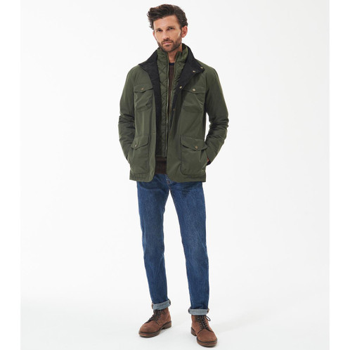 Olive Barbour Mens Ogston Jacket Lifestlye