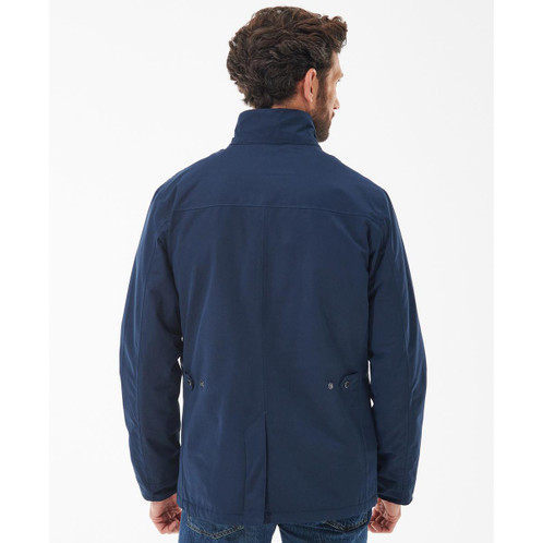 Navy Barbour Mens Ogston Jacket Rear