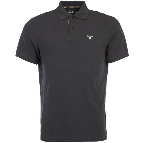 Navy/Dress Bartan Mens Tartan Pique Polo