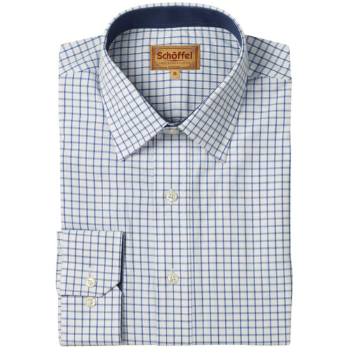 Navy Schoffel Mens Cambridge Shirt