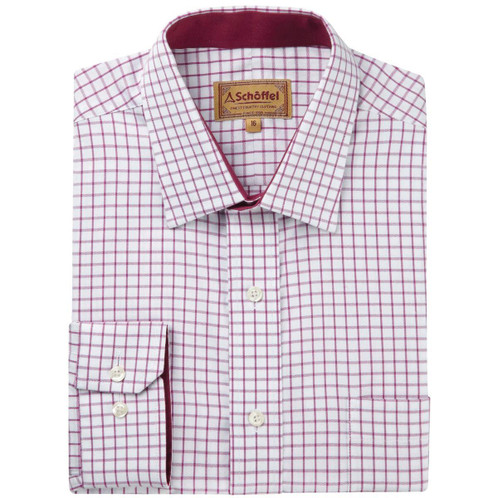 Raspberry Schoffel Mens Cambridge Shirt