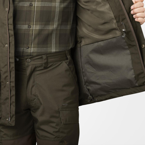 Pine Green Seeland Mens Arden Jacket Detail