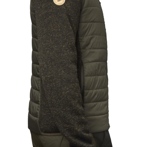 Pine Green Seeland Mens Theo Hybrid Jacket Side