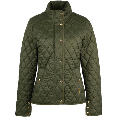 Olive Barbour Womens Yarrow Quilt Jacket