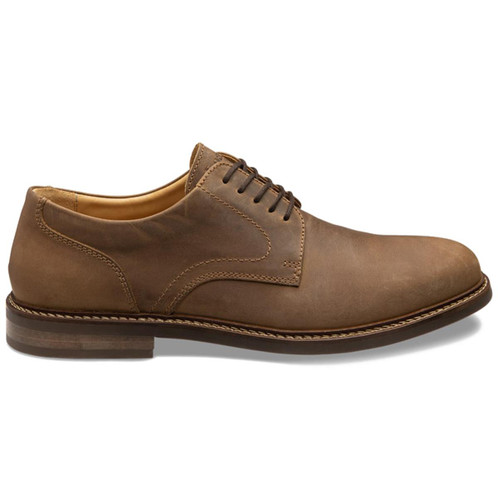 Brown Nubuck Loake Mens Franklin Shoes Side