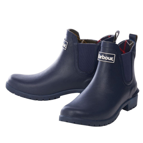 Navy Barbour Wilton Wellies