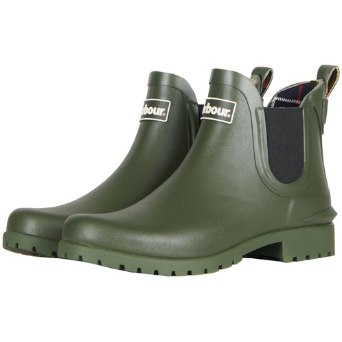 Olive Barbour Wilton Wellies