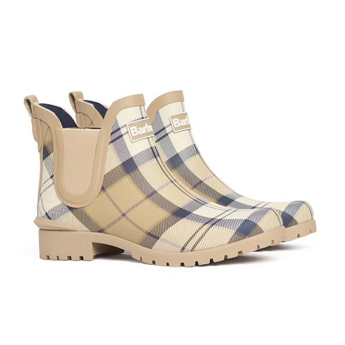 Hessian Tartan Barbour Wilton Wellies