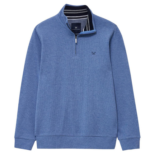 Dutch Blue Crew Clothing Mens French Rib Half Zip Jumper