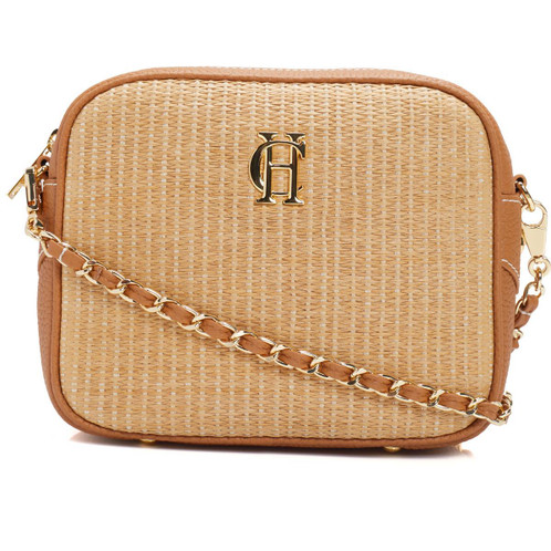 Tan Raffia Holland Cooper Soho Camera Bag
