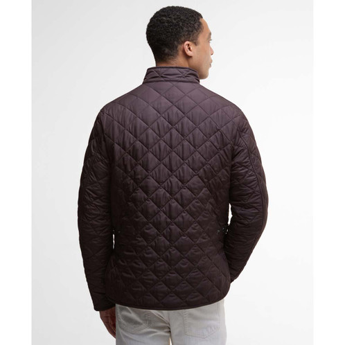 Black Oak/Classic Barbour Mens Lowerdale Quilted Jacket Back