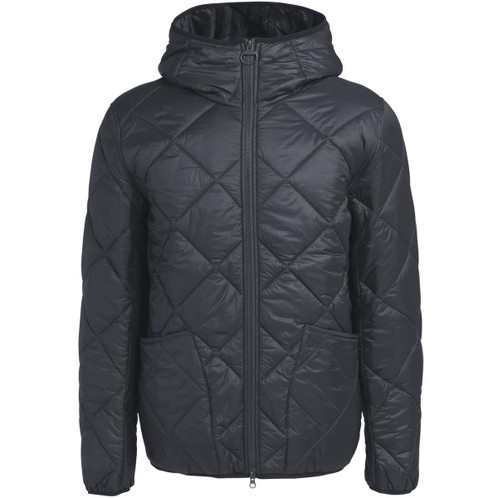 Black Barbour Mens Winter Hooded Liddesdale Quilt Jacket