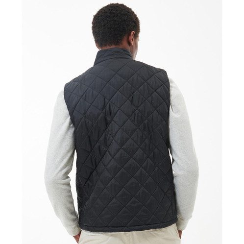 Black Barbour Mens Monty Gilet Back