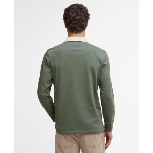 Thyme Barbour Mens Howtown Rugby Top Back