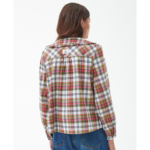 Cloud Check Barbour Womens Shelly Top Model back