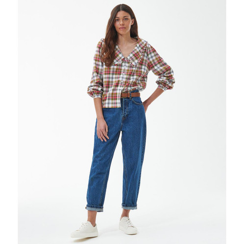 Cloud Check Barbour Womens Shelly Top Model