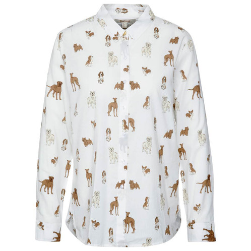 Dog Print Barbour Womens Safari Shirt