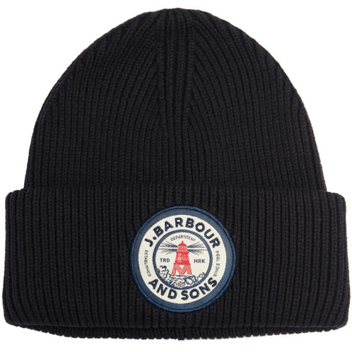 Navy Barbour Mens Dunford Beanie