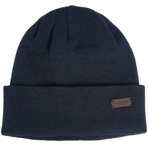 Navy Barbour Mens Healey Beanie