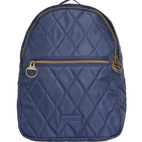Navy Barbour Womens Quilted Backpack