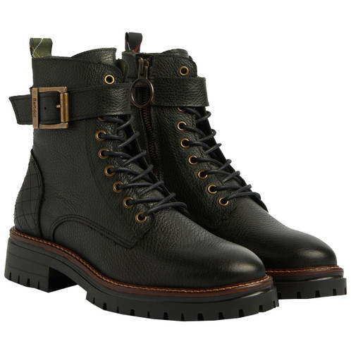 Black Barbour Womens Heidi Boots