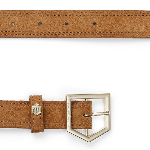  Tan Fairfax & Favor Womens Regina Belt Open