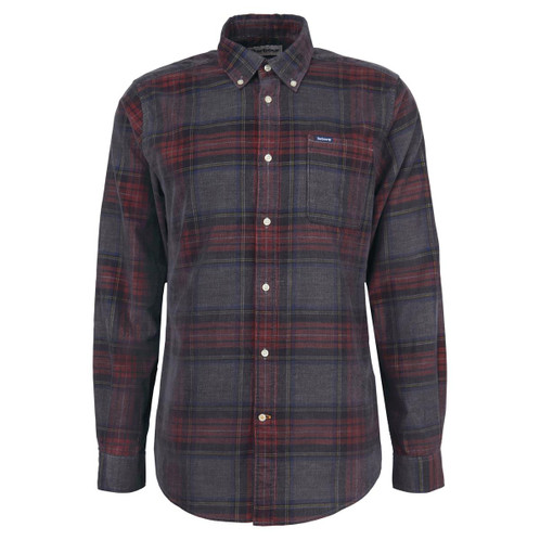 Grey Marl Barbour Mens Southfield Tailored Shirt