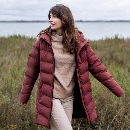 Windsor Wine Musto Womens Marina Long Quilted Jacket