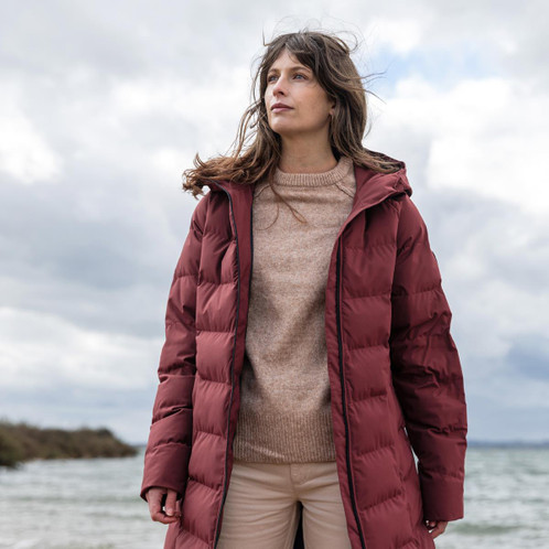 Windsor Wine Musto Womens Marina Long Quilted Jacket