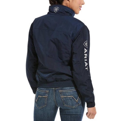 Navy Ariat Womens Stable Insulated Jacket Core Rear