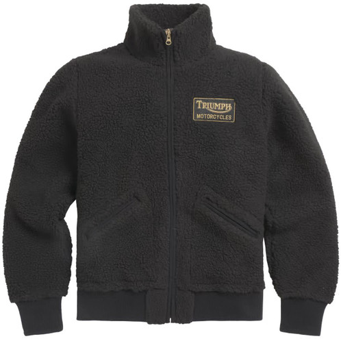 Black/Gold Triumph Mens Roadhouse High Pile Fleece