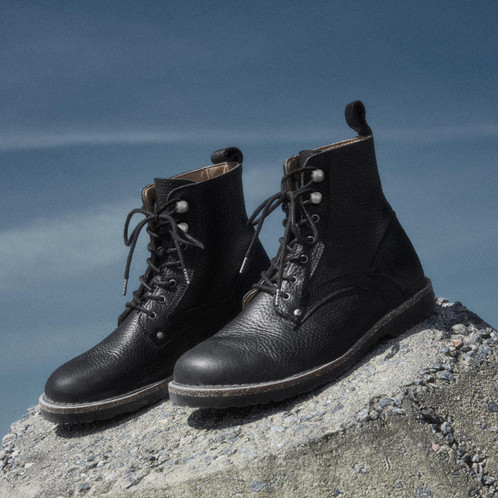 Black Birkenstock Bryson Natural Leather Boot