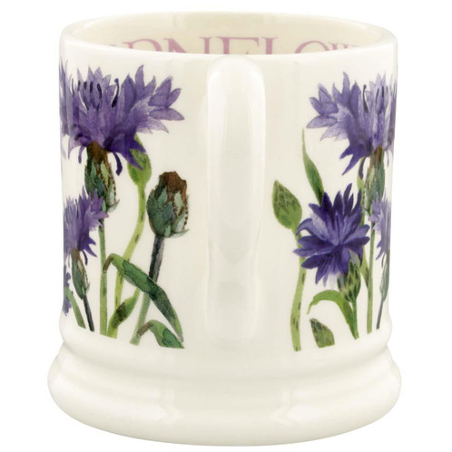 Emma Bridgewater Flowers Cornflower Half Pint Mug BACK