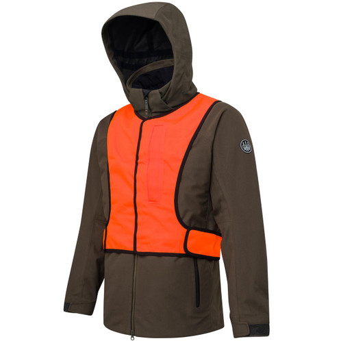 Green Moss Beretta Mens Argali 3L Jacket Orange Hi Viz