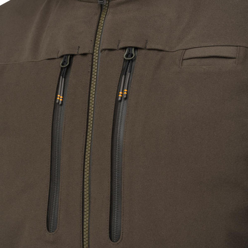 Green Moss Beretta Mens Argali 3L Jacket Zip detail