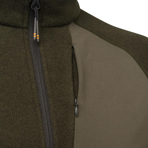 Green Moss Beretta Mens Abisko Half Zip Fleece Pocket Detail