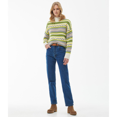 Multi Barbour Womens Holkham Knit Jumper On Model