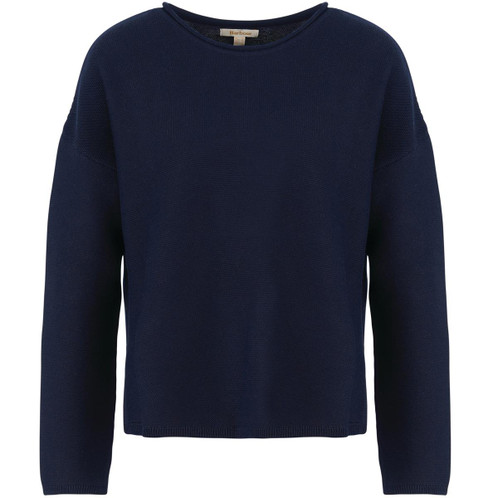 Navy Barbour Womens Marine Knit Jumper