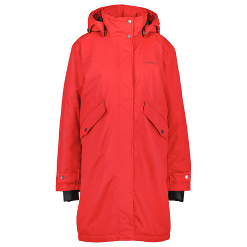 Pomme Red Didriksons Womens Josefine Parka Jacket