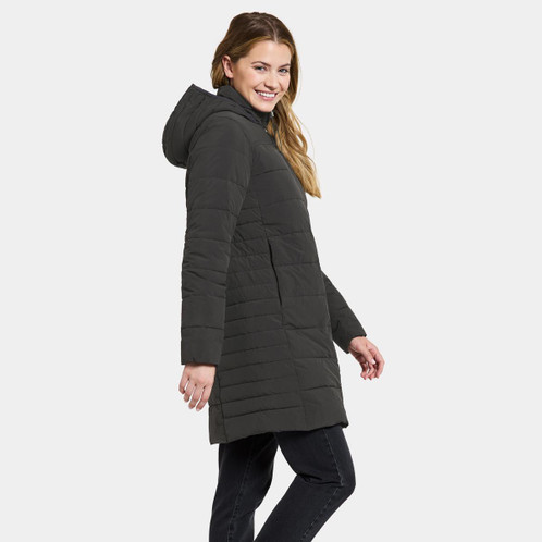 Black Didriksons Womens Katrin Parka Jacket