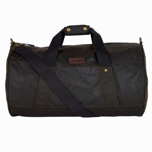 Olive Barbour Explorer Wax Duffle Bag