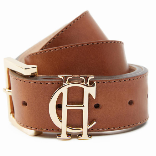 Tan Holland Cooper Womens Classic Logo Belt